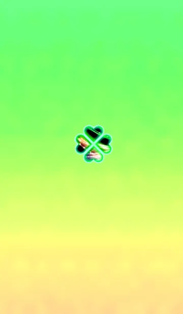 [LINE着せ替え] 元祖幸運クローバーライトブルーの画像1