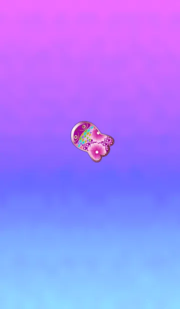 [LINE着せ替え] 金魚パープルピンクの画像1