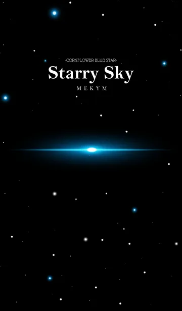 [LINE着せ替え] Starry Sky -CORNFLOWER BLUE STAR-の画像1