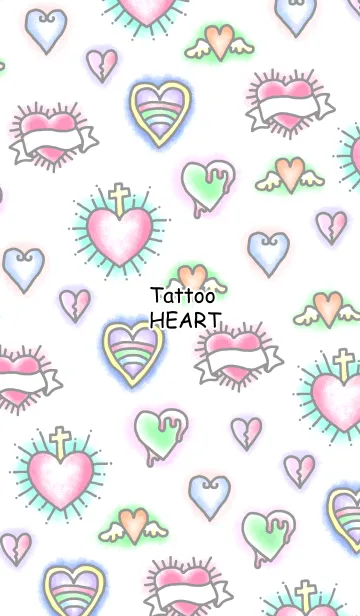 [LINE着せ替え] Tattoo heartの画像1