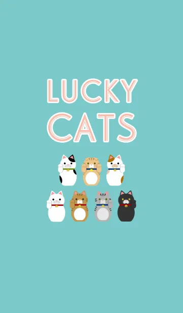 [LINE着せ替え] LUCKY CATSの画像1