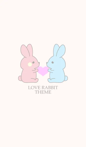 [LINE着せ替え] LOVE RABBIT THEME 3.の画像1