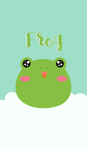 [LINE着せ替え] Lovely Face Frog Theme (jp)の画像1