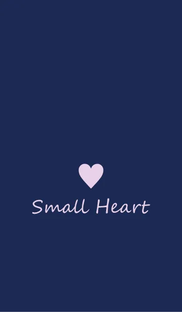 [LINE着せ替え] Small Heart *Navy+Purple*の画像1