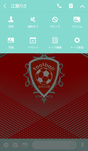 [LINE着せ替え] Football -SOCCER- <レッド>の画像4