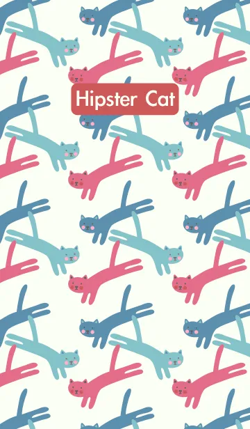 [LINE着せ替え] Hipster Catの画像1