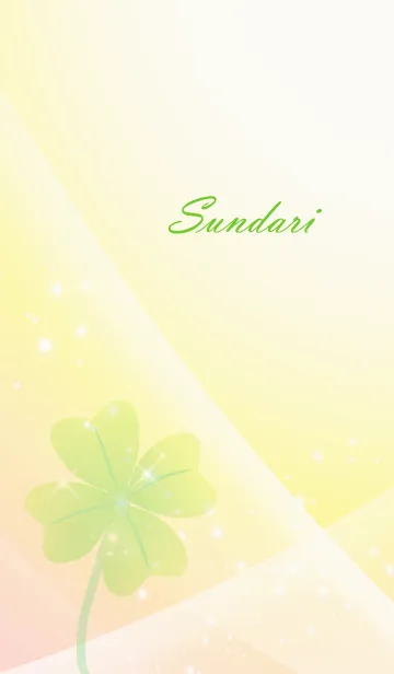 [LINE着せ替え] No.1378 Sundari Lucky Clover nameの画像1