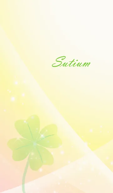 [LINE着せ替え] No.1380 Sutium Lucky Clover nameの画像1