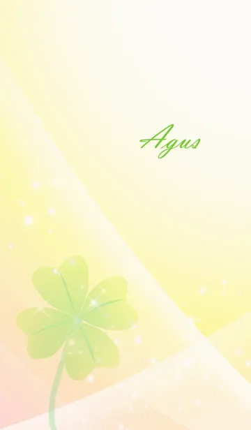 [LINE着せ替え] No.1389 Agus Lucky Clover nameの画像1