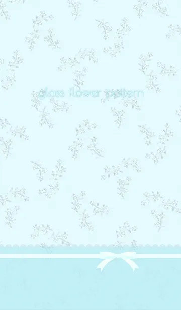 [LINE着せ替え] glass flower patternの画像1