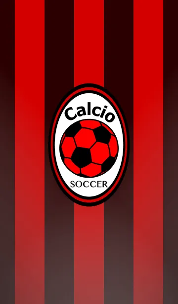 [LINE着せ替え] Calcio -SOCCER- <レッド/ブラック>の画像1