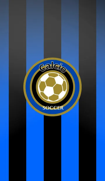 [LINE着せ替え] Calcio -SOCCER- <ブルー/ブラック>の画像1