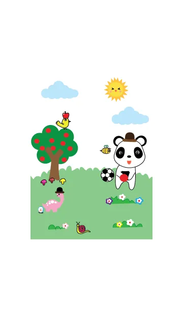 [LINE着せ替え] Cute panda theme v.7 (JP)の画像1