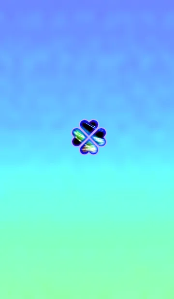 [LINE着せ替え] 元祖幸運クローバーブルーパープルの画像1