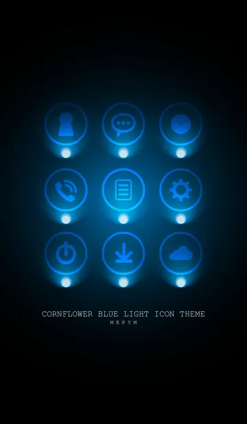 [LINE着せ替え] CORNFLOWER BLUE LIGHT ICON THEME 2の画像1