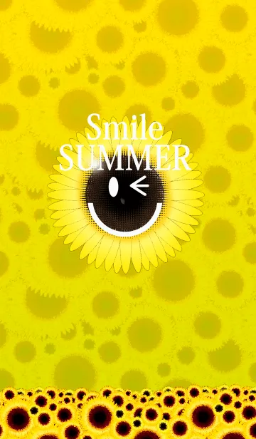 [LINE着せ替え] ひまわりとみつばち*Smile*SUMMER2の画像1