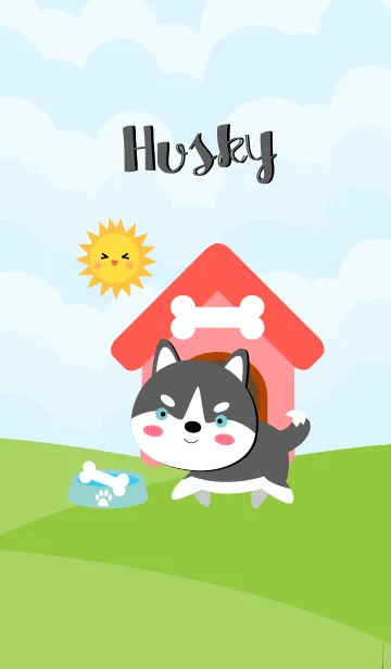 [LINE着せ替え] I'm Lovely Siberian Husky Theme (jp)の画像1