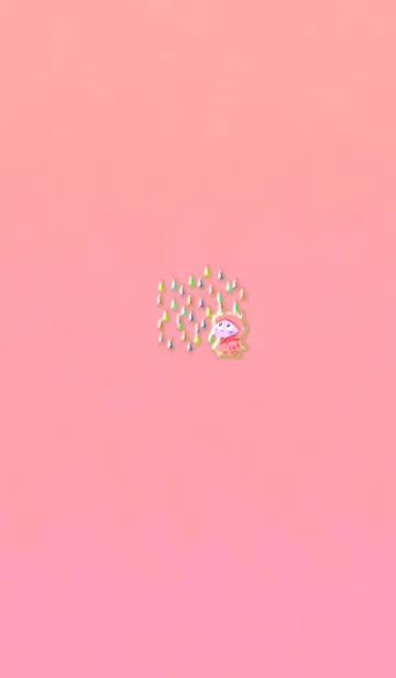 [LINE着せ替え] 雨ガッパ蛙オレンジレッドの画像1