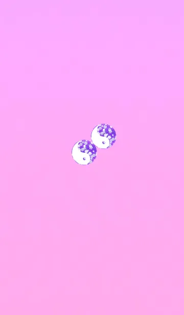 [LINE着せ替え] クリスタルピンク陰陽の画像1