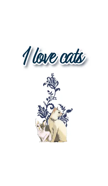 [LINE着せ替え] --I love cats--の画像1