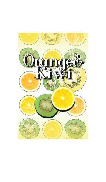 [LINE着せ替え] Orange ＆ Kiwiの画像1