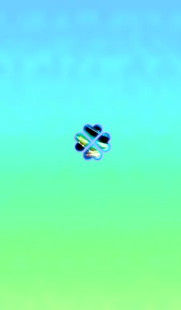 [LINE着せ替え] 元祖幸運クローバーブルーの画像1