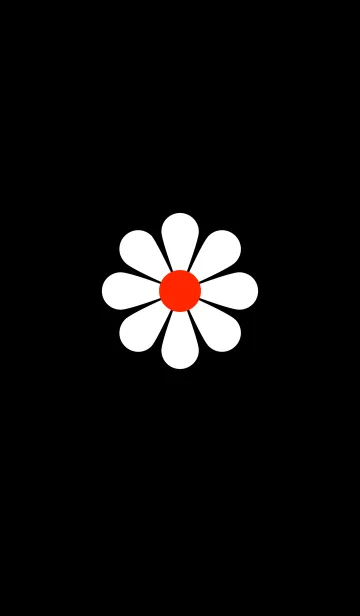 [LINE着せ替え] シンプル ホワイトフラワー 白い花 No.2の画像1