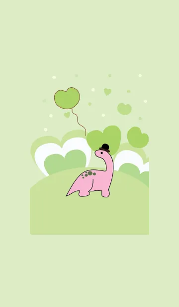 [LINE着せ替え] Cute Dinosaur theme v.6 (JP)の画像1