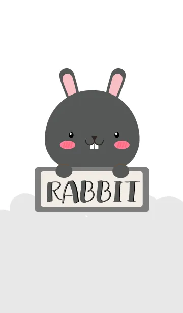 [LINE着せ替え] I'm Lovely Black Rabbit Theme (jp)の画像1