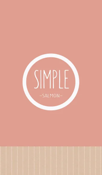 [LINE着せ替え] SIMPLE -Salmon Pink-の画像1