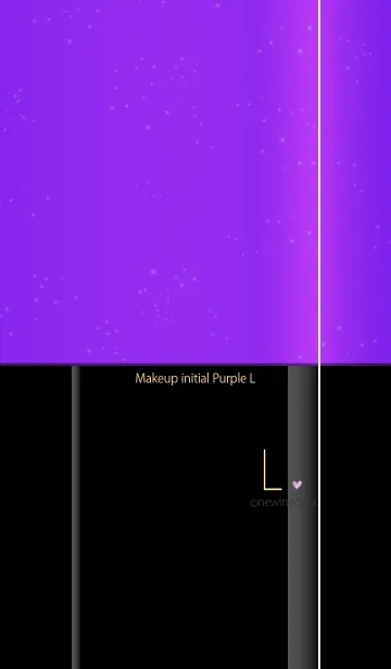 メークアップ イニシャル パープル Lの着せ替えメイン画像