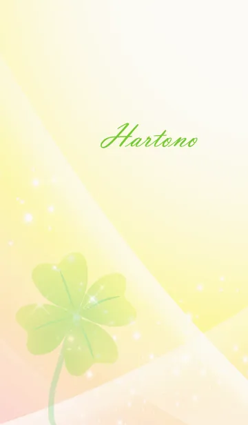 [LINE着せ替え] No.1401 Hartono Lucky Clover nameの画像1