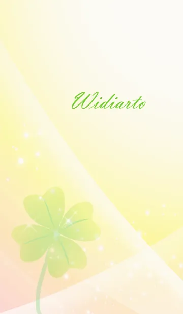 [LINE着せ替え] No.1421 Widiarto Lucky Clover nameの画像1