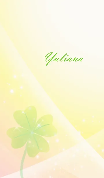[LINE着せ替え] No.1429 Yuliana Lucky Clover nameの画像1
