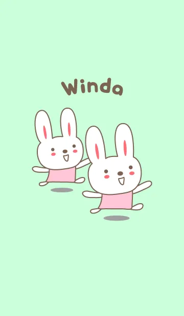 [LINE着せ替え] Cute rabbit theme name, Windaの画像1