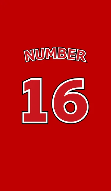 Number 16 red versionの着せ替えメイン画像