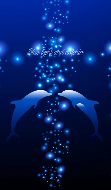 [LINE着せ替え] Blue light and dolphin 2.の画像1