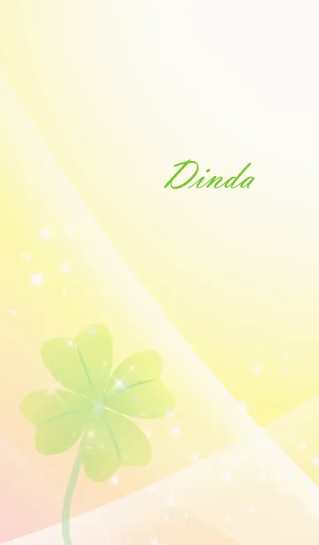 [LINE着せ替え] No.1432 Dinda Lucky Clover nameの画像1