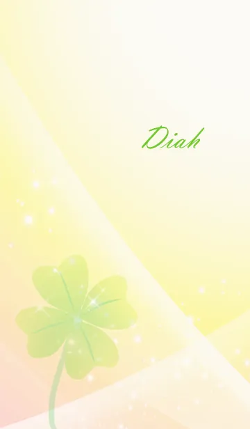 [LINE着せ替え] No.1473 Diah Lucky Clover nameの画像1
