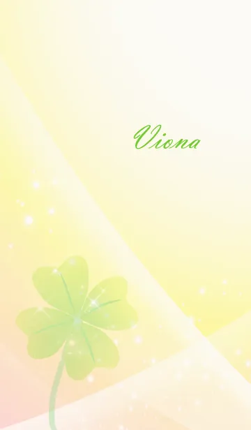 [LINE着せ替え] No.1474 Viona Lucky Clover nameの画像1