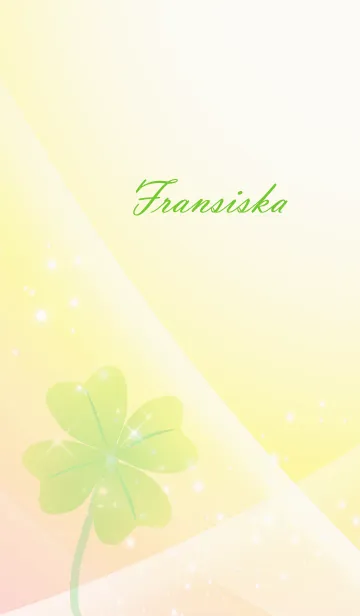 [LINE着せ替え] No.1480 Fransiska Lucky Clover nameの画像1