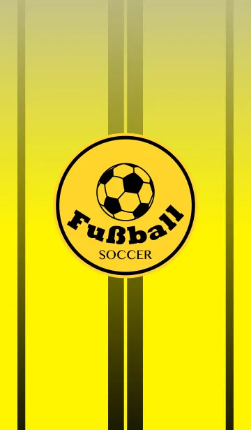 [LINE着せ替え] Fußball -SOCCER- <ブラック/イエロー>の画像1