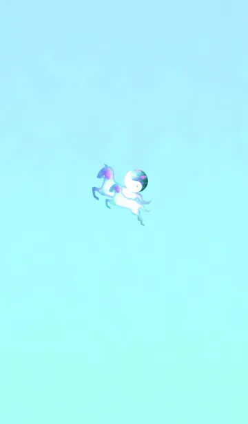 [LINE着せ替え] 双頭馬陰陽爽やかブルーの画像1