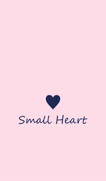 [LINE着せ替え] Small Heart *Pink+Navy*の画像1