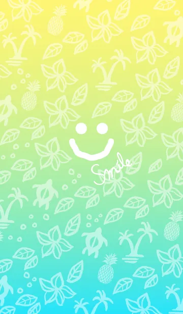 [LINE着せ替え] 夏 アロハ-スマイル-の画像1
