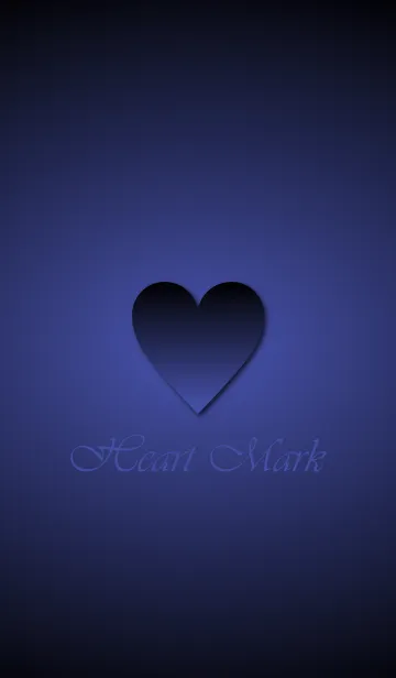 [LINE着せ替え] Heart Mark *Marine Blue*の画像1