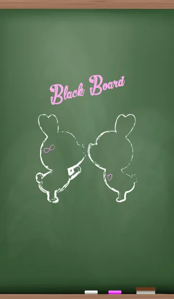 [LINE着せ替え] Black Board Love Version.の画像1