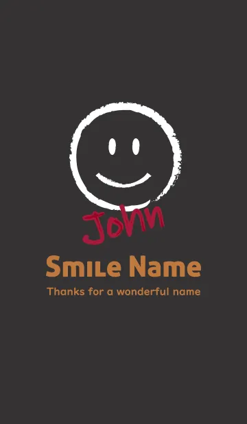 [LINE着せ替え] Smile Name JOHNの画像1