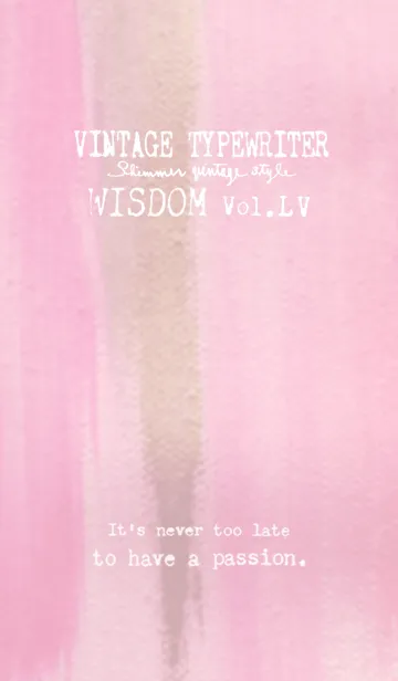 [LINE着せ替え] VINTAGE TYPEWRITER WISDOM Vol.LVの画像1
