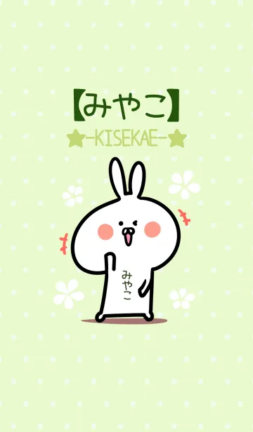 ☆【みやこ】のウサギ着せかえ☆Green☆の着せ替えメイン画像